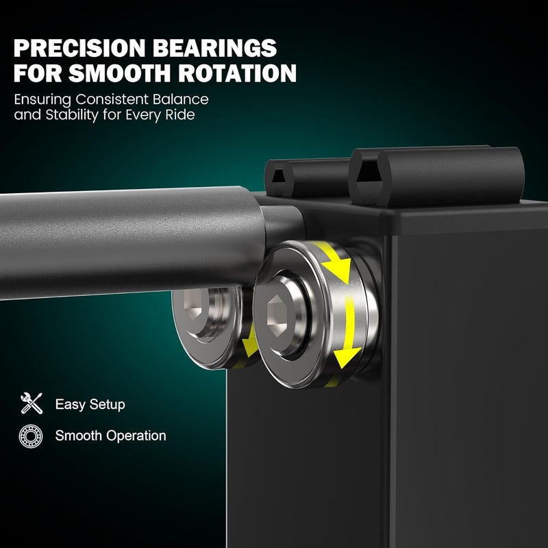 Tanfix Motorcycle Wheel Balance Stand, Heavy-Duty Single-Axle Wheel Balancing Tool for Static & Dynamic Tire Alignment - Image 2